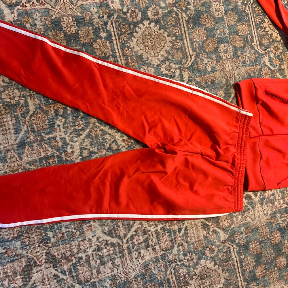 Women’s Adidas Red Track suite size M